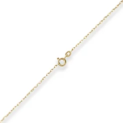 1,3mm Ankerkette flach Goldkette Collier Halskette aus 333 Gold Gelbgold 40cm