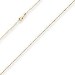 1,2mm Ankerkette flach Goldkette Collier Halskette aus 585 Gold Gelbgold 42cm