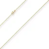 1,2mm Ankerkette flach Goldkette Collier Halskette aus 333 Gold Gelbgold 36cm