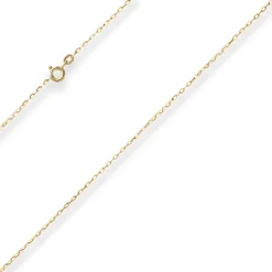 1,3mm Ankerkette flach Goldkette Collier Halskette aus 333 Gold Gelbgold 50cm