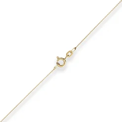 0,8mm Ankerkette flach Goldkette Collier Halskette aus 333 Gold Gelbgold 45cm