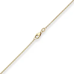 1,7mm Ankerkette flach Goldkette Collier Halskette aus 375 Gold Gelbgold 42cm