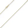 1,7mm Ankerkette flach Goldkette Collier Halskette aus 375 Gold Gelbgold 38cm