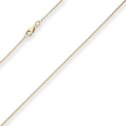 1,7mm Ankerkette flach Goldkette Collier Halskette aus 375 Gold Gelbgold 38cm