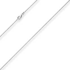 1,2mm Ankerkette flach Goldkette Collier Halskette aus 585 Gold Weißgold 42cm
