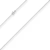 1,2mm Ankerkette flach Goldkette Collier Halskette aus 585 Gold Weißgold 45cm