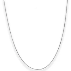 1,2mm Ankerkette flach Goldkette Collier Halskette aus 585 Gold Weißgold 50cm