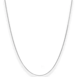 1,2mm Ankerkette flach Goldkette Collier Halskette aus 585 Gold Weißgold 36cm