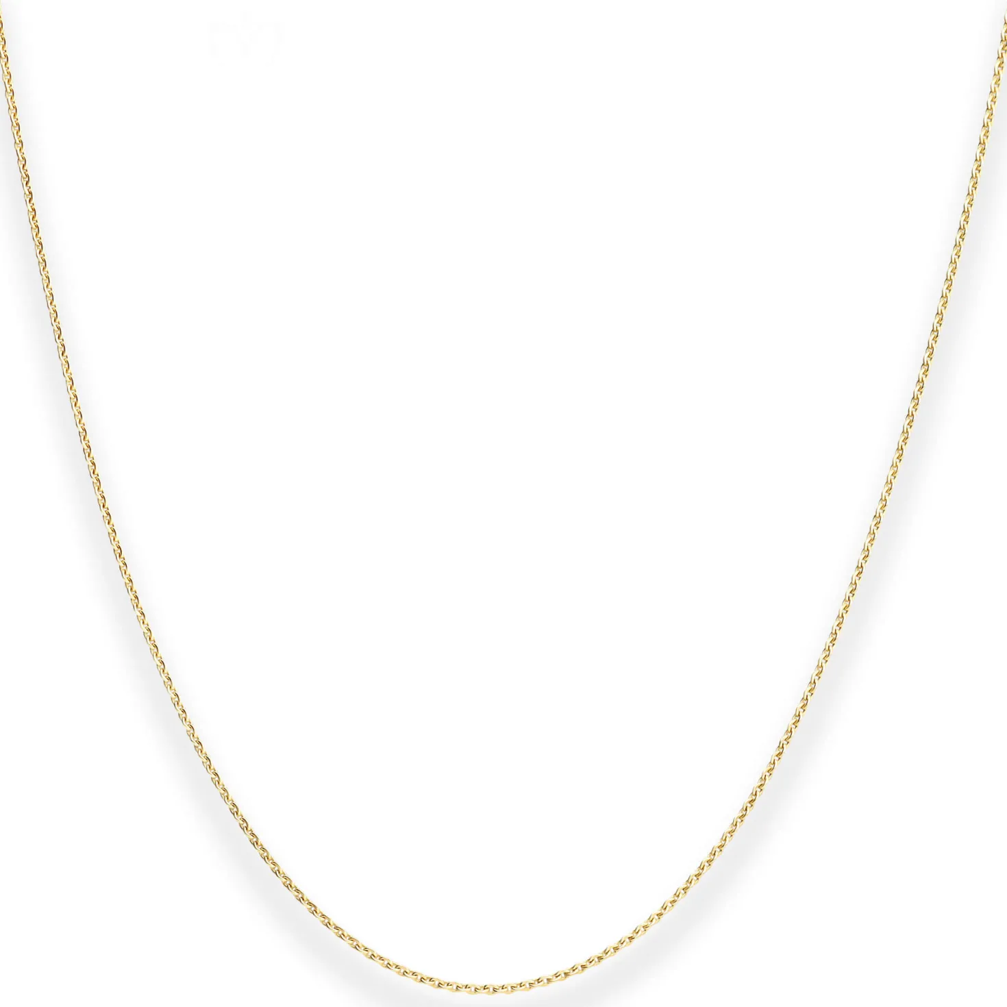 1,2mm Ankerkette flach Kette Collier aus 333 Gold Gelbgold 38cm mit Zwischenöse