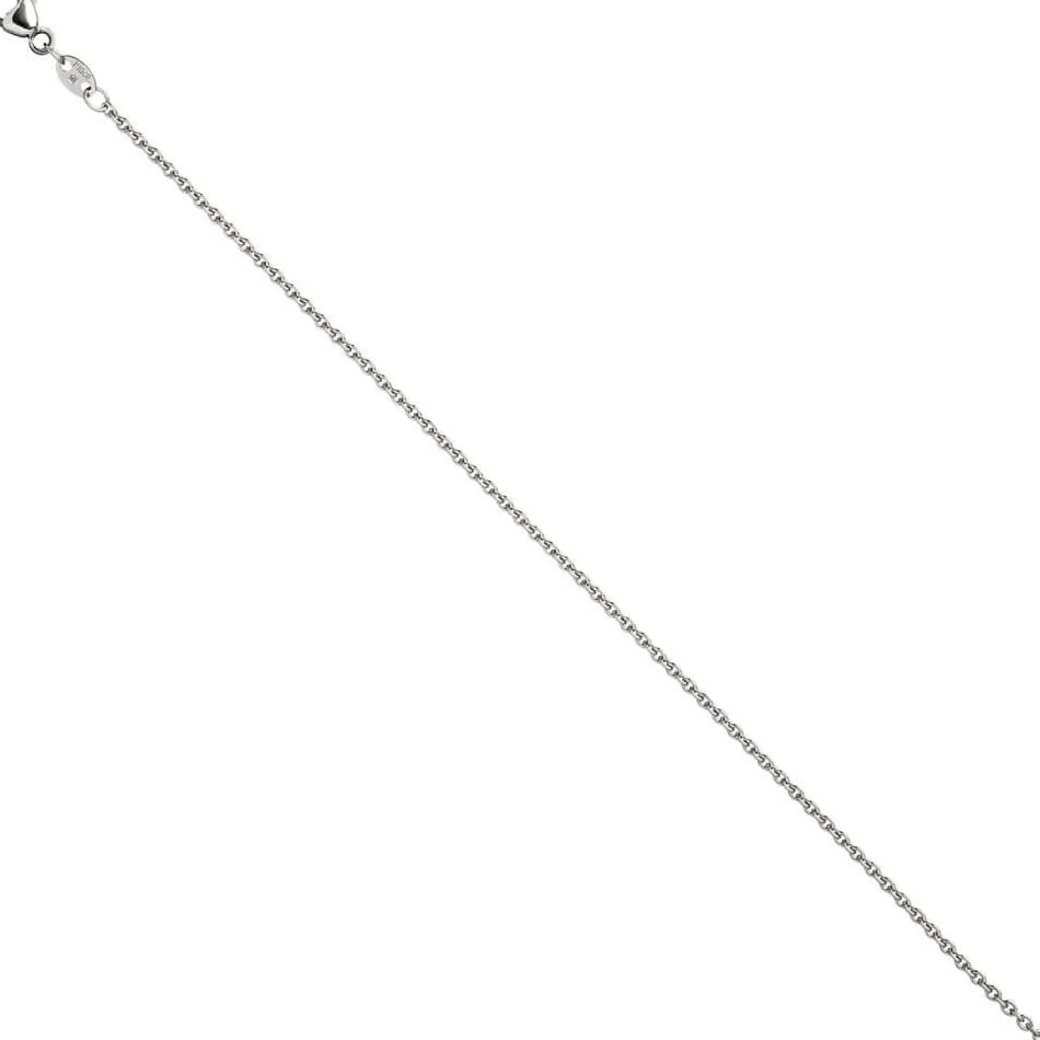 1,5mm Ankerkette Halskette Kette Platinkette Halsschmuck aus 950 Platin, 50cm