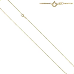 1,2mm Ankerkette Kette Collier aus 585 Gelbgold Gold Halskette 36cm