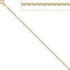 1,9mm Ankerkette Kette Collier aus 585 Gelbgold massiv Gold Halskette 45cm