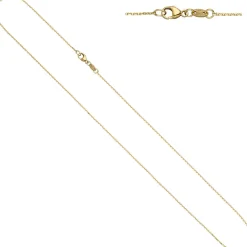 0,6mm Ankerkette Kette Collier Halskette aus 585 Gold Gelbgold 45cm