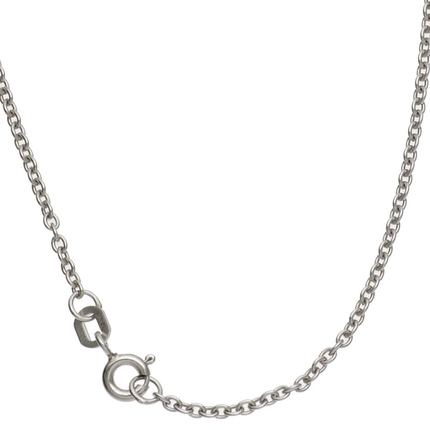 1,6mm Ankerkette Kette Collier Halskette aus 333 Gold Weißgold 45cm
