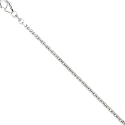 2mm Ankerkette Kette Collier Halskette aus 925 Silber rhodiniert 60cm