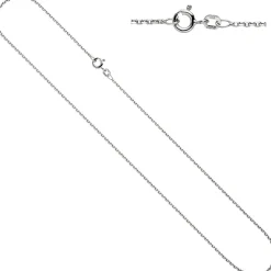 1,5mm Ankerkette Kette Collier Halskette 925 Silber diamantiert glänzend 50cm