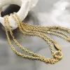 1,3mm Ankerkette Kette Collier Halsschmuck aus 375 Gold Gelbgold, 45cm
