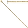 1,6mm Ankerkette Kette Halskette aus 333 Gold Gelbgold diamantiert 50cm