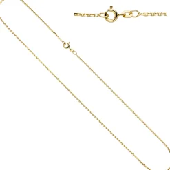 1,6mm Ankerkette Kette Halskette Collier aus 333 Gold Gelbgold, 45cm