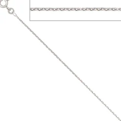 1,3mm Ankerkette Kette Halskette Collier Goldkette 333 Gold Weißgold 36cm