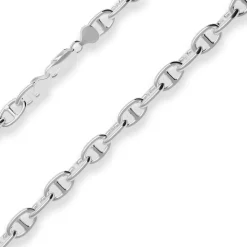 8,8mm Ankerkette-Steg Silberkette Collier Halskette aus 925 Silber 55cm