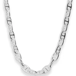 8,8mm Ankerkette-Steg Silberkette Collier Halskette aus 925 Silber 55cm