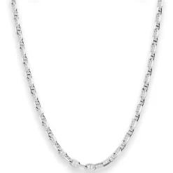 4,5mm Ankerkette-Steg Silberkette Collier Halskette aus 925 Silber 45cm