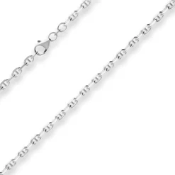 4,5mm Ankerkette-Steg Silberkette Collier Halskette aus 925 Silber 45cm
