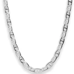8mm Ankerkette-Steg Silberkette Collier Halskette aus 925 Silber 55cm