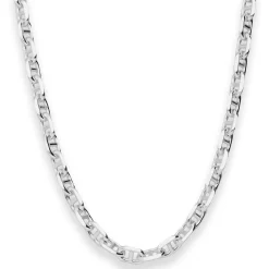 6,7mm Ankerkette-Steg Silberkette Collier Halskette aus 925 Silber 55cm