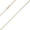 2,4mm Ankerkette weit Goldkette Collier Halskette aus 375 Gold Gelbgold 42cm