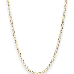 2,4mm Ankerkette weit Goldkette Collier Halskette aus 375 Gold Gelbgold 42cm