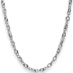 4,5mm Ankerkette weit Kette Collier Halskette aus 925 Silber rhodiniert 45cm