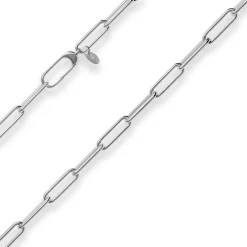 5,5mm Ankerkette weit Kette Collier Halskette aus 925 Silber rhodiniert 45cm