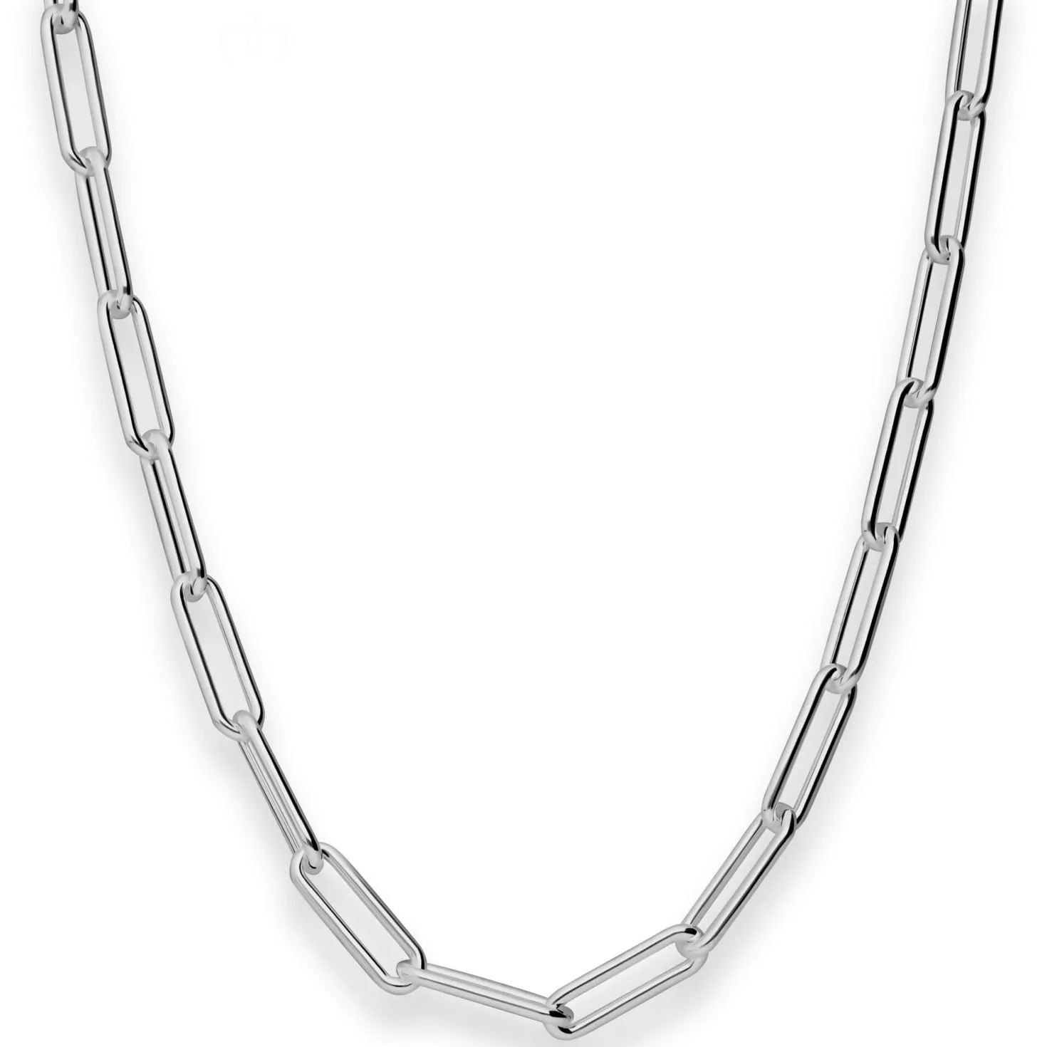 5,5mm Ankerkette weit Kette Collier Halskette aus 925 Silber rhodiniert 45cm