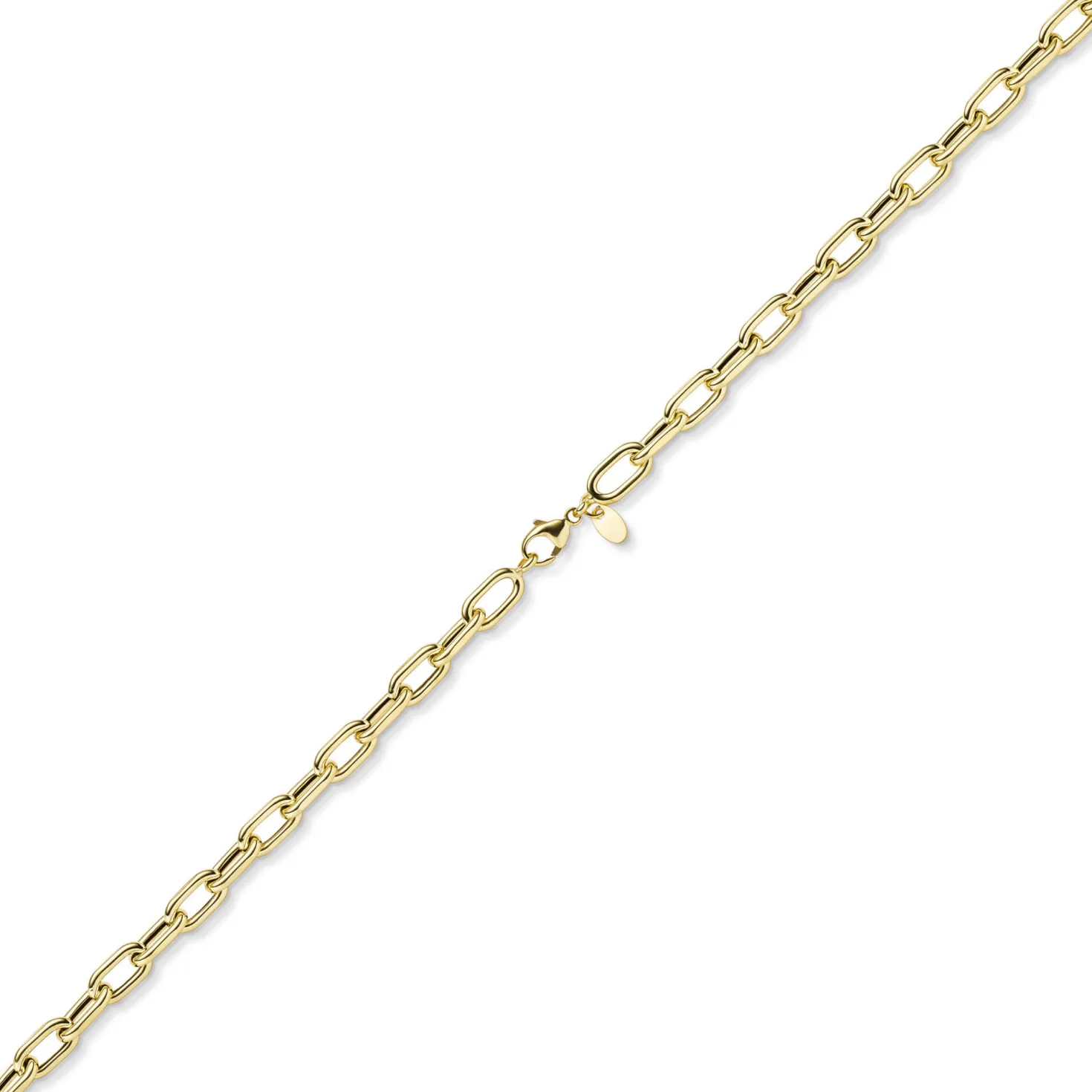6mm Anker-Weit-Rechteck Kette Collier Halsschmuck aus 585 Gold Gelbgold 60cm