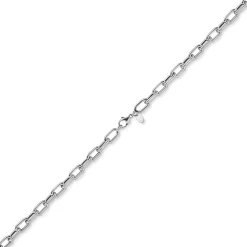 6mm Anker-Weit-Rechteck Kette Collier Halsschmuck aus 585 Gold Weißgold 50cm