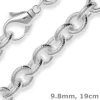 9,8mm Armband Ankerkette gerieft Silberarmband Armschmuck aus 925 Silber 19cm