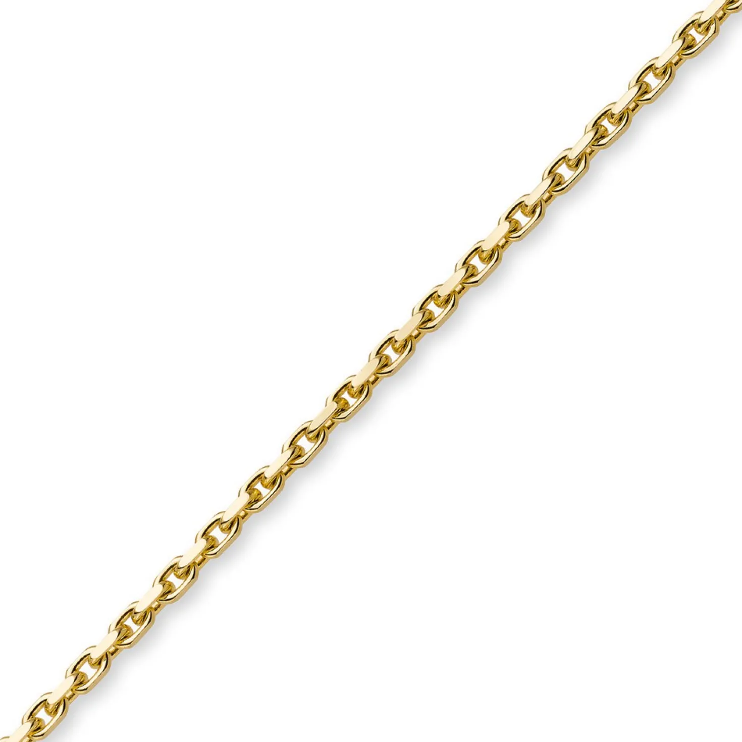4mm Armband Armkette Ankerkette aus 750 Gold Gelbgold, 19cm, Herren