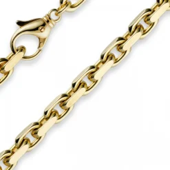 6,5mm Armband Armkette Ankerkette aus 585 Gold Gelbgold, 21cm, massiv