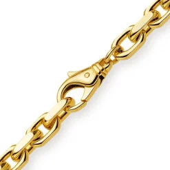6,5mm Armband Armkette Ankerkette aus 585 Gold Gelbgold, 21cm, massiv