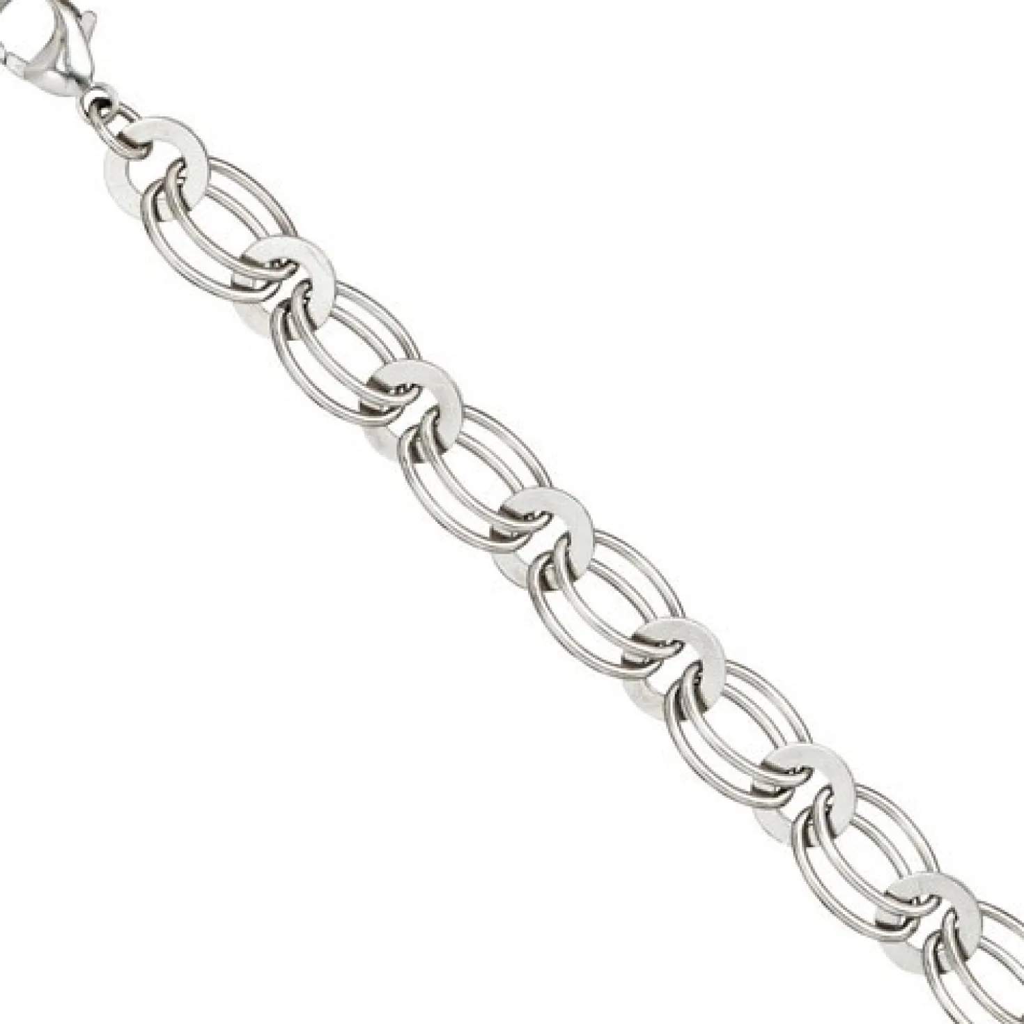8,7mm Armband Armkette Armschmuck aus 925 Silber rhodiniert 19cm