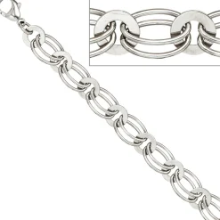 8,7mm Armband Armkette Armschmuck aus 925 Silber rhodiniert 19cm