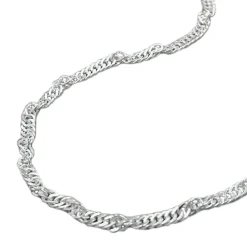 2,4mm Armband Armkette Armschmuck, Singapur, 925 Silber, Damen, 19cm