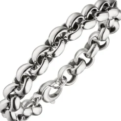 10,1mm Armband Armkette Erbsarmband aus 925 Silber 21cm Unisex