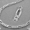 2,7mm Armband Armkette Figaro Panzer aus 925 Silber 21cm Unisex