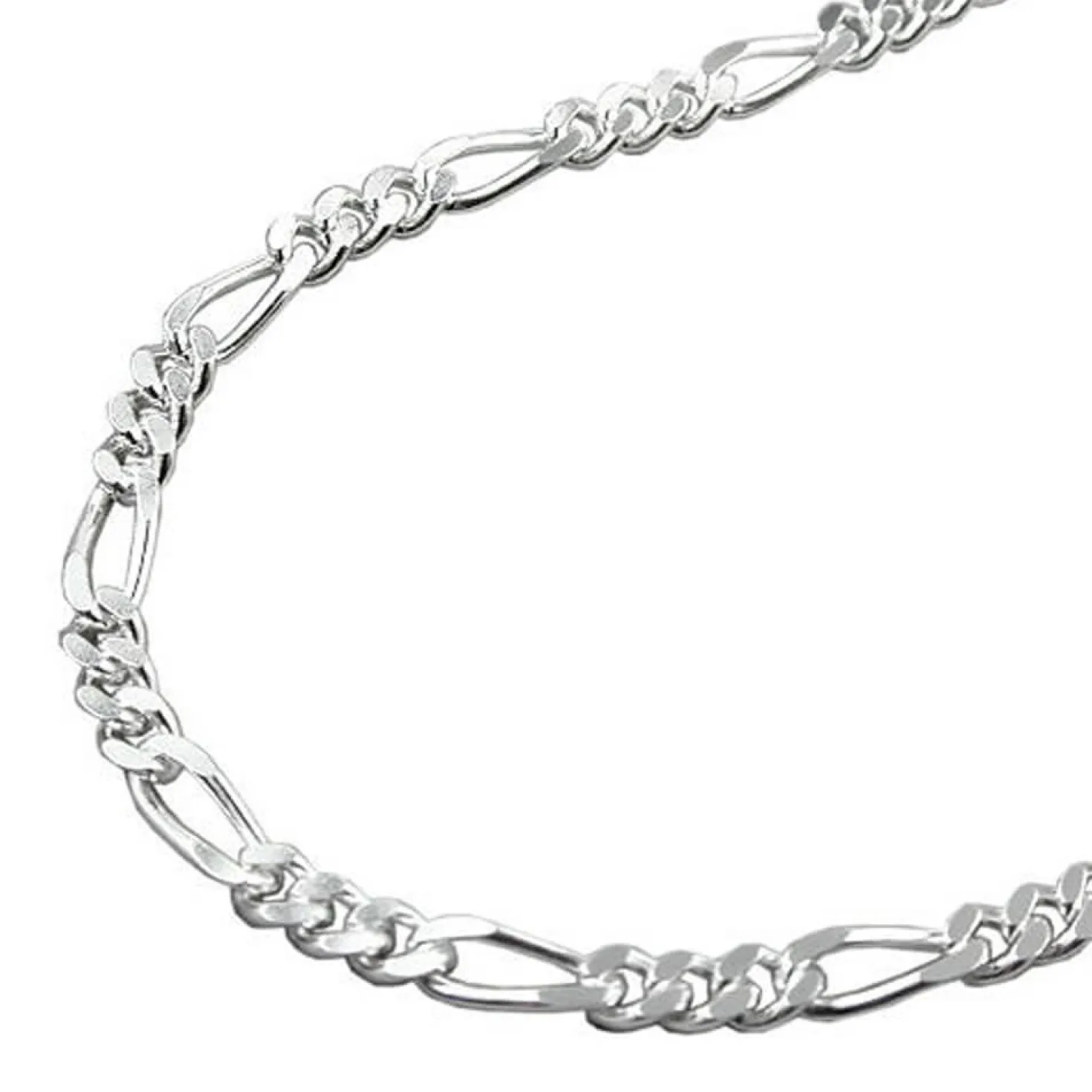 2,7mm Armband Armkette Figaro Panzer aus 925 Silber 21cm Unisex