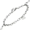 3,5mm Armband Armkette Glaube, Liebe, Hoffnung aus 925 Silber, rhodiniert, 16cm