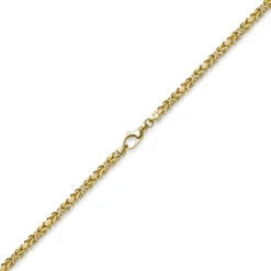 4mm Armband Armkette Königskette aus 585 Gold Gelbgold, 21cm, Herren