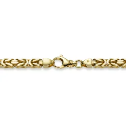 10mm Armband Armkette Königskette aus 585 Gold Gelbgold 24cm Herren